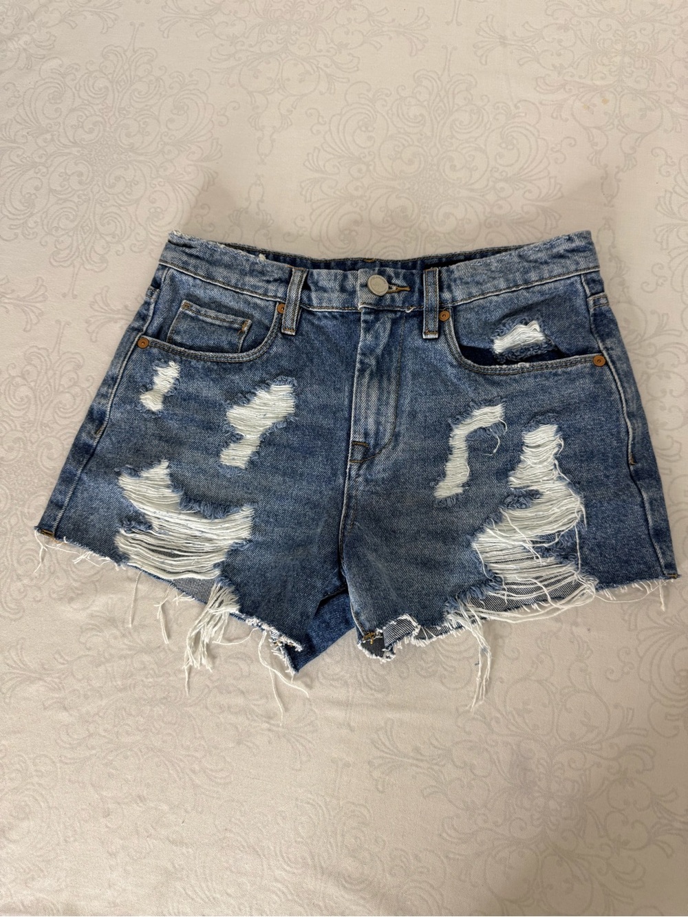 Blank NYC The Barrow Vintage High Rise Denim Jean Shorts Size 25